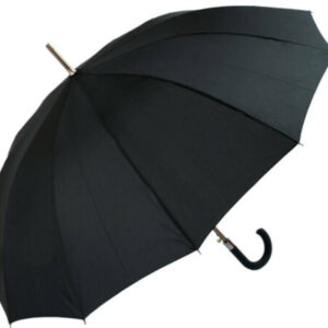 Mens Windproof Automatic Walking Umbrella 42.5 Inch Black Gents City Brolly
