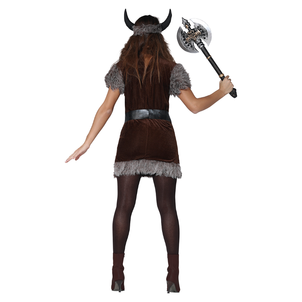Viking Costume Women Adult Cosplay Medieval Viking Costume Viking Outfit Women Brown Viking Warrior - Image 3