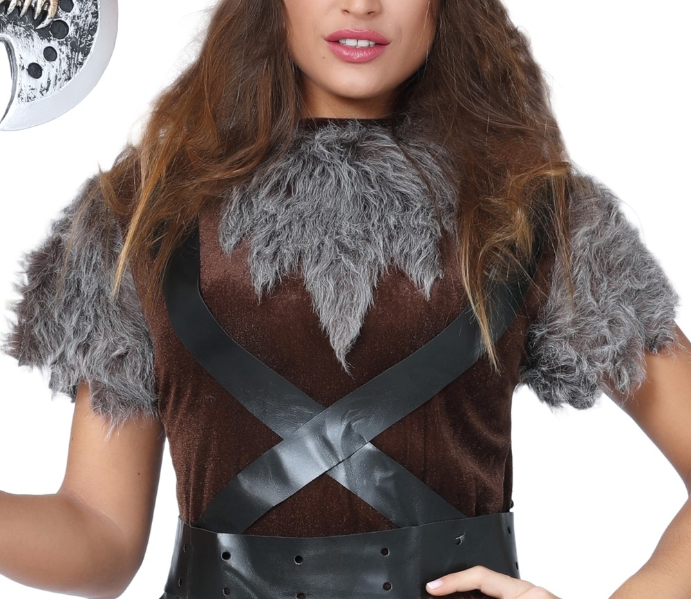 Viking Costume Women Adult Cosplay Medieval Viking Costume Viking Outfit Women Brown Viking Warrior - Image 4