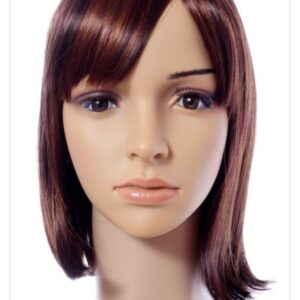 Golden Brown Straight Hair 14 Inch In Length Synthetic Hair Wigs