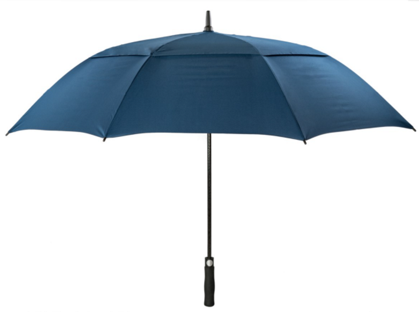 Navy Automatic Golf Umbrella Windproof Double Canopy Stormproof - Image 2