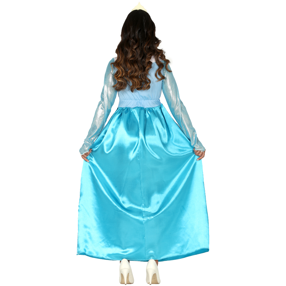 Womens Adult Princess Costume Blue Princess Dress Adult Cosplay Halloween Outfit - Image 3